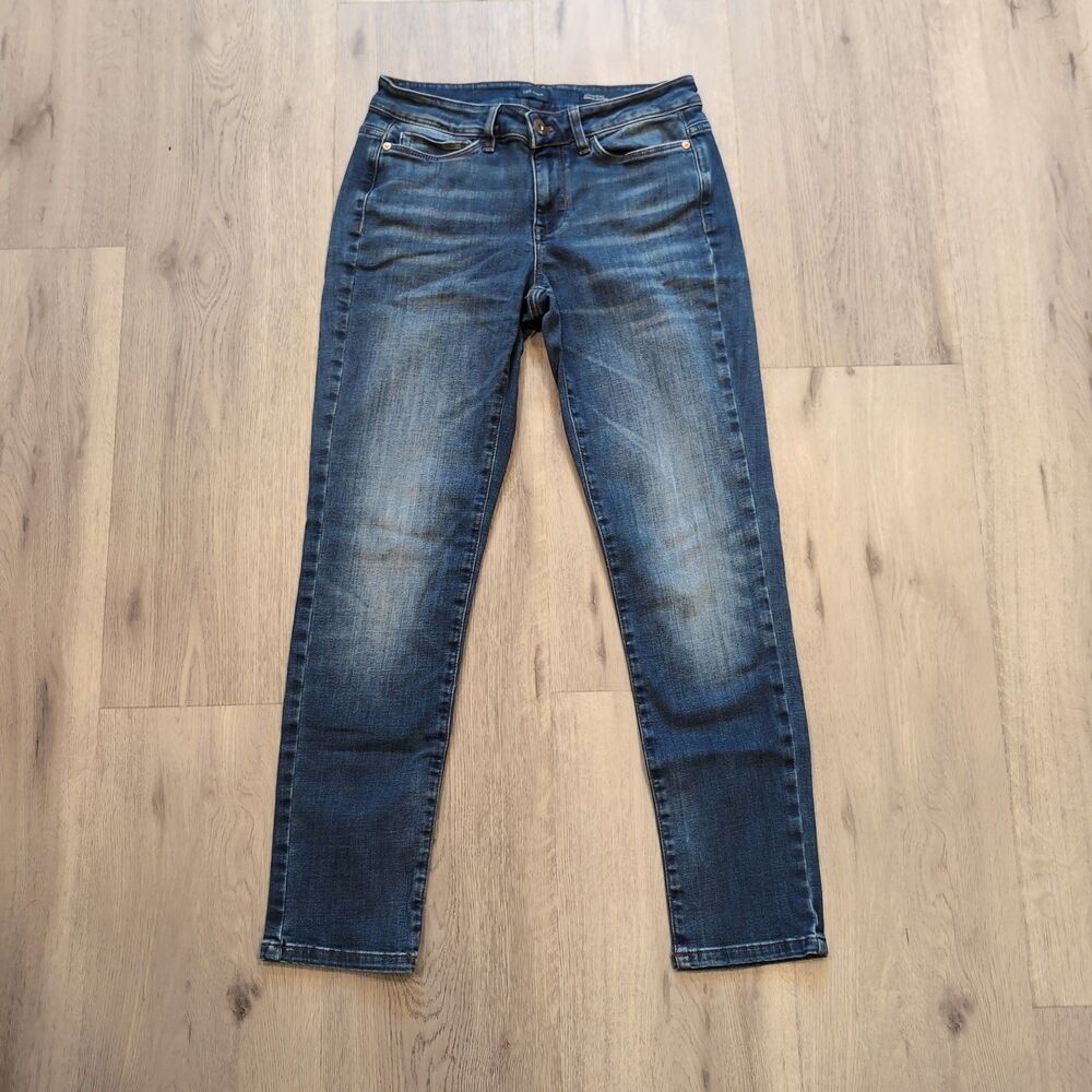J Jill Women's Boyfriend Straight Leg Ankle Denim Jeans - 4 Petite